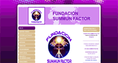 Desktop Screenshot of fundacion-summun-factor.org