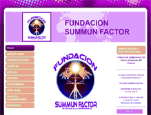 Tablet Screenshot of fundacion-summun-factor.org